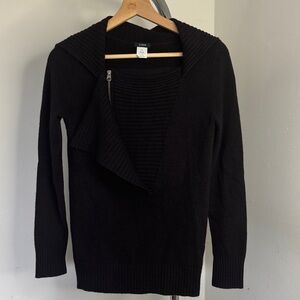 J. Crew Black Cowl Neck Sweater size xs